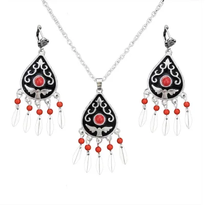 Beads Pendant Necklaces Earrings Jewelry Set African Elegant Jewelry Set Popular Jewelry Set