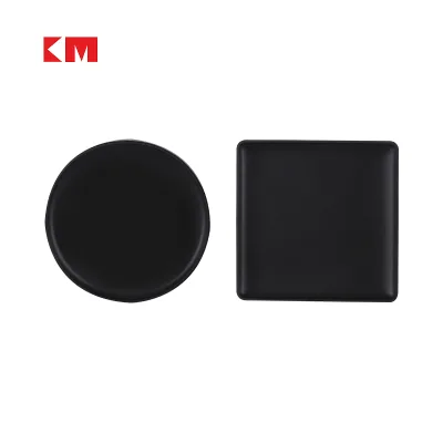 Custom Logo Silicone Heat Resistant Cup Coasters Non-Slip Wine Glass Coaster Round Ceramic Coaster