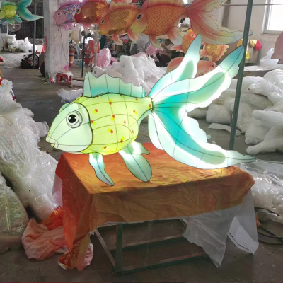 Chinese Lantern Light Festival /Japanese Christmas Lantern Big /animal Shapes Lantern Fish Lanterns for Sale