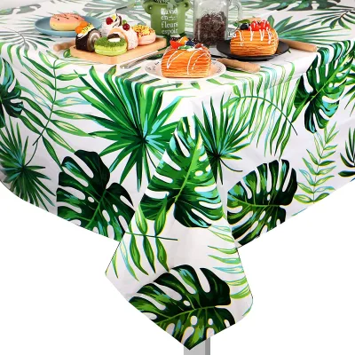 Printed Plastic Table Cloth for Indoor Out Door Party Decoration Disposable Water Proof Tablecloth