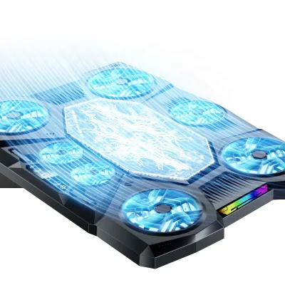 Portable Aluminum Plastic Blue Notebook Riser Cooler 5 Angles Tilting Height Adjustable Laptop Stand With Folding Phone Holder