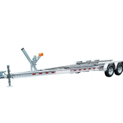 Hyroad Double Axle Aluminium Boat Trailer 6750mm*2450mm 22ft 2 Tons Max Payload 2970kg ATM Hydraulic Brake 2 Brakes GTM 2490kg