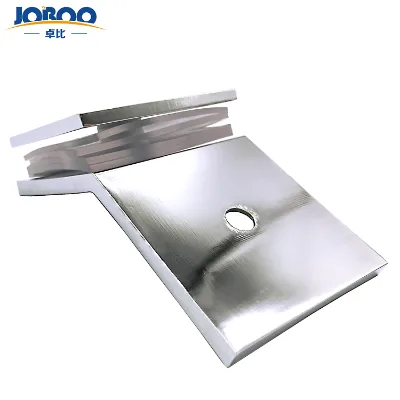 Brass Wall-mounted Glass Fixed Clip , 5mm Retaining Glass Clamp