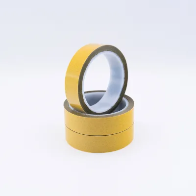Yellow Glasin Paper Liner Double Sided Black PET Tape No Residue for SMT Processing Temporary Fixing Electronic Component Tape