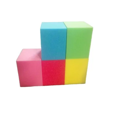 Custom Color Foam Pit Blocks Cover Trampoline Sponge Foam Block Kid Toy Soft Foam Cube for Kids