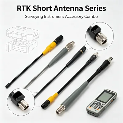GNSS RTK Short Antenna Survey Instrument Accessory High Precision Outdoor Site Surveying Topographic Mapping and Engineering