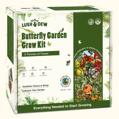Butterfly Garden Grow Kit Convenient Container Garden Supplies