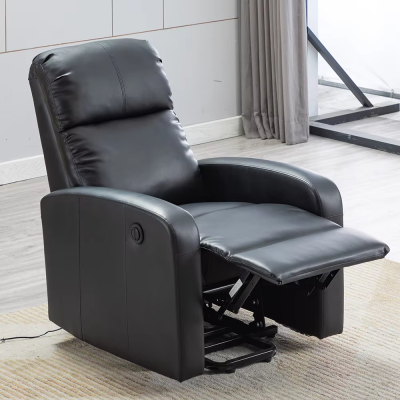Modern Single Reclining Sofa Multifunctional Black Recliner Chair for the Elderly