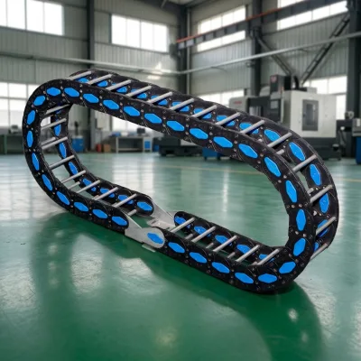 Heavy Duty Cable Drag Chain Bridge Type Wear Resistant CNC Energy Chain Custom Width for Machine Tool