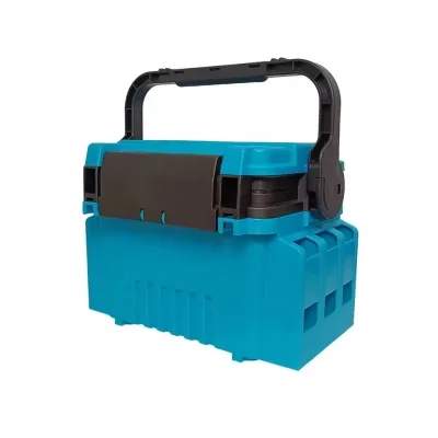 Fishing Multi-Function Double-Layer Fishing Tackle Boxes Portable Tool Box With Rod Holder Fishing Gear Suitcase