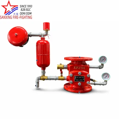 ZSFZ Wet Alarm Valve DN100 DN125 DN150 DN200 1.2MPa Auto Sprinkler System Delay Chamber Water Motor Alarm OEM