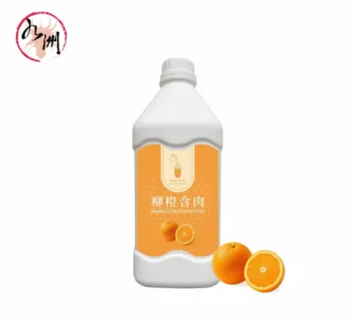 High Dilution Orange Sweet Concentrated Fruit Drink Flavor Syrup 2.5kg With Pulp No Sediment For Campus Beverage Bars