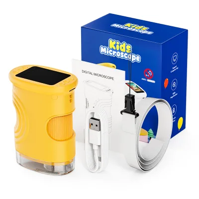 2Inch Mini Handheld 1000X Portable Digital Microscope Camera for Kids PC Compatible Children's Science Experiment Research