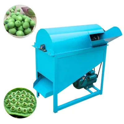 2.2kw High Efficiency Easy to Operate White Lotus Seed Peeling Machine Farm Fast Low Fault Lotus Seed Peeling Processing Machine