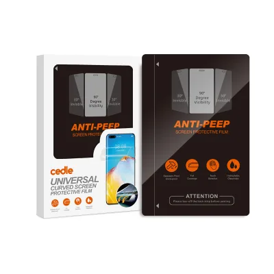For 2.5D Full Cover Anti-Spy Privacy PET Ultra-Thin Anti-Shock Waterproof Soft High Transparent Screen Protector Hydrogel Film