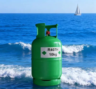 European Standard R407c Factory Supply 10kg CE Cylinder 800gram High Pressure Canister High Purity for Commercial HVAC Cooling