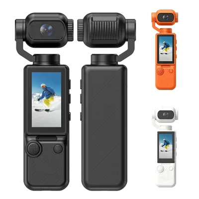 Smart Self Shooting Mini Pocket CCTV Camera HD Screen Clear Preview Vlogging Camera ABS Handheld Gimbal Camera for daily moments