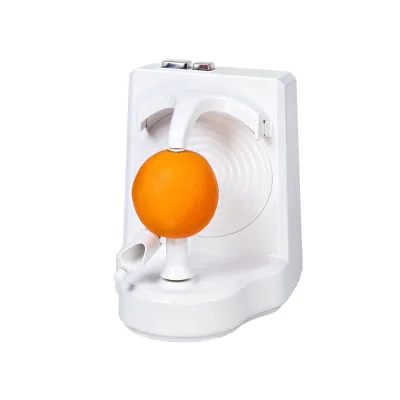 Professional Electric Orange Peeler Machine Automatic Rotating Fruit Vegetable Produce Durable ABS Stand Easy Clean Kitchen