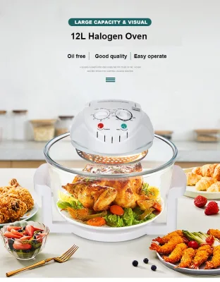 Newest Popular Halogen Convection Oven/ Flavor Wave Oven Turbo with Glass Bowl