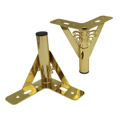 Golden Metal Sofa Leg Butterfly Carved Triangular Furniture Feet for Sofa Cabinet Living Room Hardware Accessories
