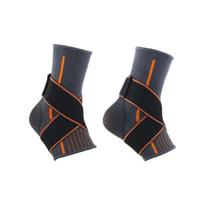 Unisex Nylon Sports Protective Gear Compression Sleeve Ankle Brace for Fitness Safety