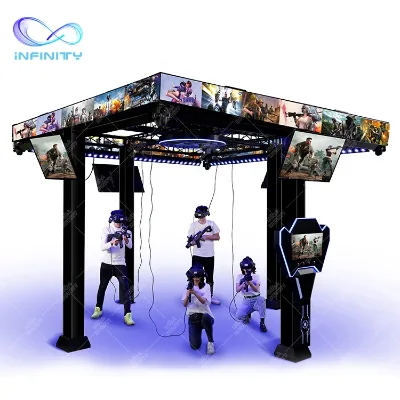 The Free Roam VR Cage Fight Shooting Game Hologate Virtual Reality Multiplayer VR Equipment for Shopping Mall