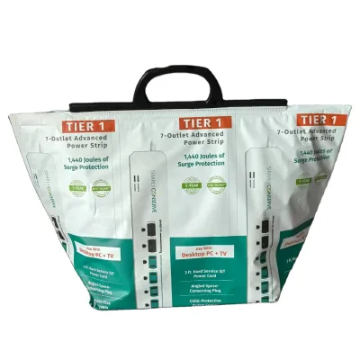 Custom Printed Foldable Disposable Aluminum Foil Insulated Cooler Bags Delivery Thermal Pouch with Plastic Handle