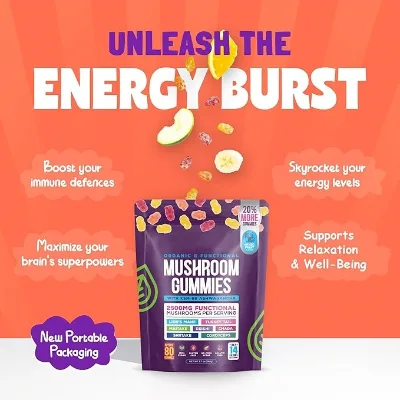 Customized Label Support Health Mushroom Gummies  for Adult