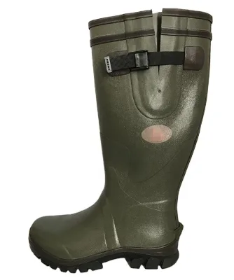 Knee High Waterproof Outdoor Hunting Boots With Buckle