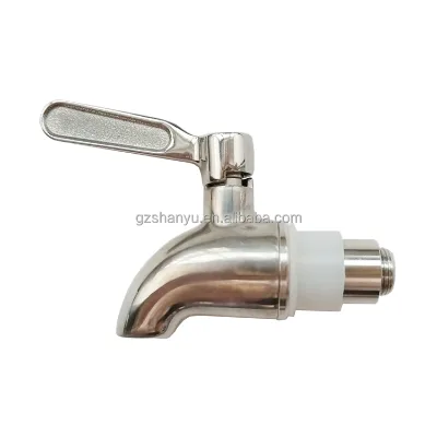 CheapStainless Steel Beverage Dispenser Parts Replacement Spigot Water Filter Replacement Faucet, Glass Jar Part Water Taps
