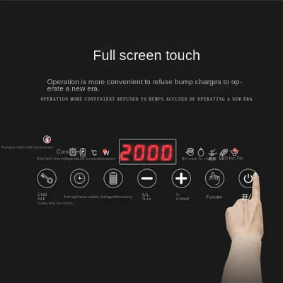 High Power 1-Burner Ceramic Induction Cooktop Infrared Kitchen Appliance Home Restaurant Electric Solar Source Car Application