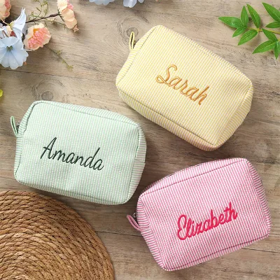 Custom Line Dopamine Makeup Bags Cosmetic Cases with Unique Design