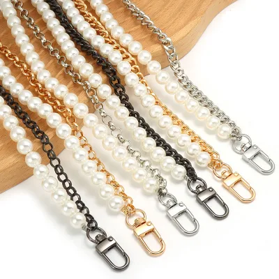 Double-Layered Stylish Pearl Gold Chain Accessory Durable Clasps Bag Decoration Personalized Styling DIY Bag Accessories