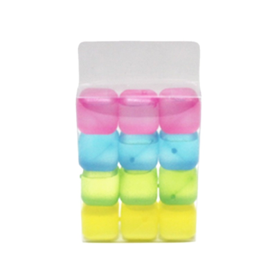 Ice Cube Plastic Washable Assorted Color Reusable Ice Cubes Plastic Squares