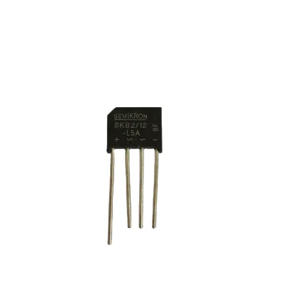 Miniature Bridge Rectifier SKB 2/12L5A 1200V SIZE 17.5X6.8X15 MM APPROX For DC Power Supplies