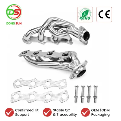 304 Stainless Steel Shorty Exhaust Headers Fit for Fords F150 F250 Expedition 5.4L V8 1997-2003 Performance Manifold Kit OEM ODM