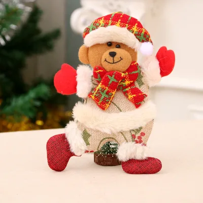 Merry Christmas Doll Dancing Old Man Xmas Gift Santa Claus Snowman Tree Toy Decorations for Home Enfeites De Natal