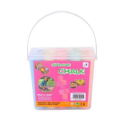 15 Pieces Thick Square Chalk Bucket, Non-toxic Dustless, Ideal for Classroom Teaching and Outdoor Pavement Marking