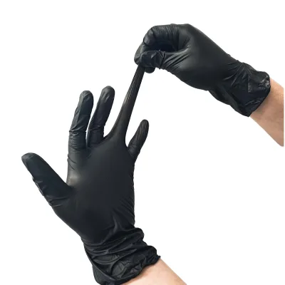 Manufacturer Safety Gloves Nitrile Chemical Hazard protection Nitrile Gloves 100 Pcs Box for Chlorine Dosing