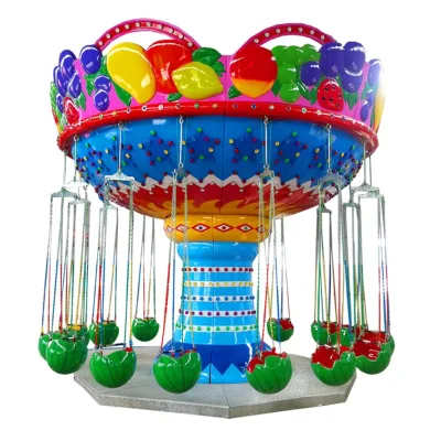 Baolurides SGS/CE Standard Cartoon Themed Kids Fruits Flying Chair Park Rides