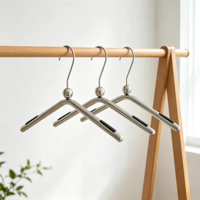 Wholesale Custom Stainless Steel  Heave Duty Metal Coat Hanger for Boutique