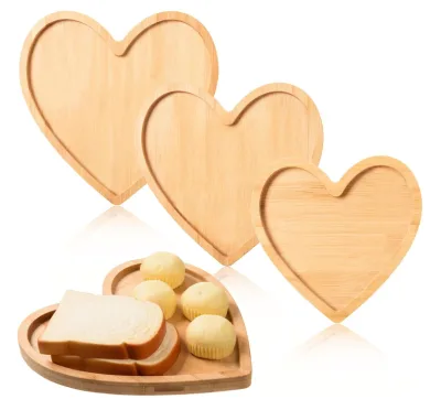New Design Bamboo Charcuterie Board Eco-Friendly Appetizer Snack Fruits Cheese Dish Plates for Parties