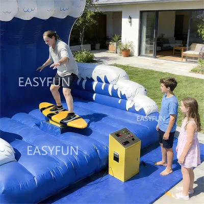 EASYFUN Simulador De Surf Inflable Mecanico Juego Deportivo Para Negocio De Alquiler De Fiestas