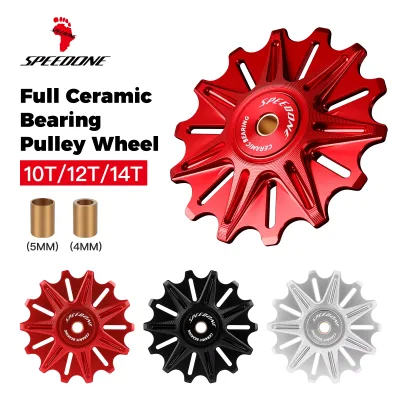 BOLANY Bike Rear Guide Wheel MTB Road Rear Derailleur Guide Wheel 10T 12T 14T Ceramic Bearing AL7075 CNC Bicycle Repair Kit