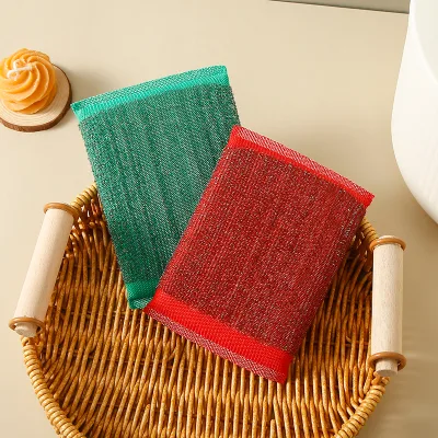 Best Price Kitchen Utensils High Cleaning Effect Durable Stainless Steel Wool Sponge Scrubber Antibacterial Eco-Friendly