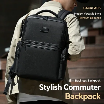 2026 Large Capacity Men's Laptop Backpack with Multi-Compartment Design Business Casual Travel Bag for Daily Office Use