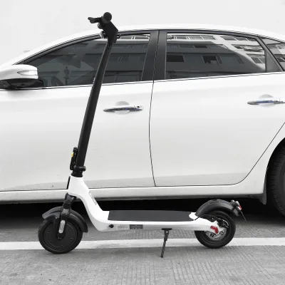 Smart APP Connected Electric Scooter Aluminum Alloy 8.5 Inch Front Shock Absorber LED Ambient Light Mobility Scooter