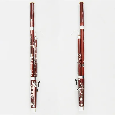 Maple Bassoon FBN-300 Synthetic Ivory Bell Rim Multi Silver Roller Keys Academy Training Woodwind Instrument