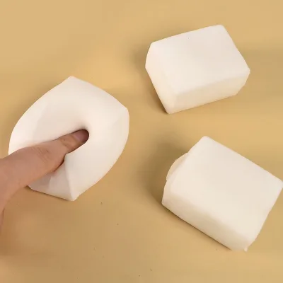 White Plasticity square Fidget Toy Release Stress Relief and Squeezing Stress Relief Toy Squeezing Rebound Decompression