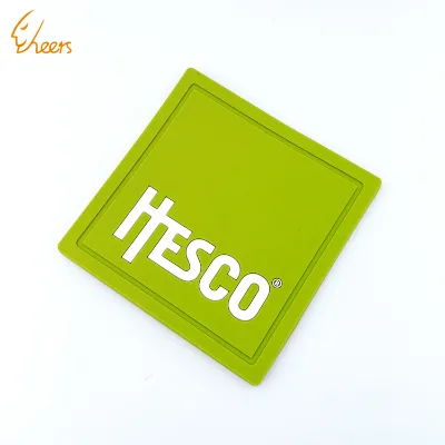 Desk Decoration Waterproof Eco-Friendly Heat Prevent Advertising Soft Rubber/PVC Cup Mat Promotional OEM Logo Custom Coaster